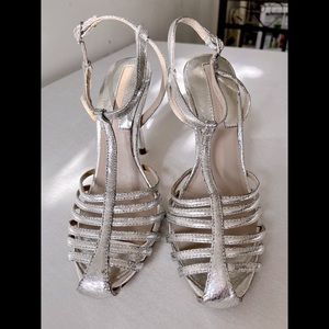 Zara Rusty Metallic Style Strappy Heels